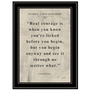 Charlie Book Quote VI 1-Piece Framed Wall Art 19 in. x 15 in.