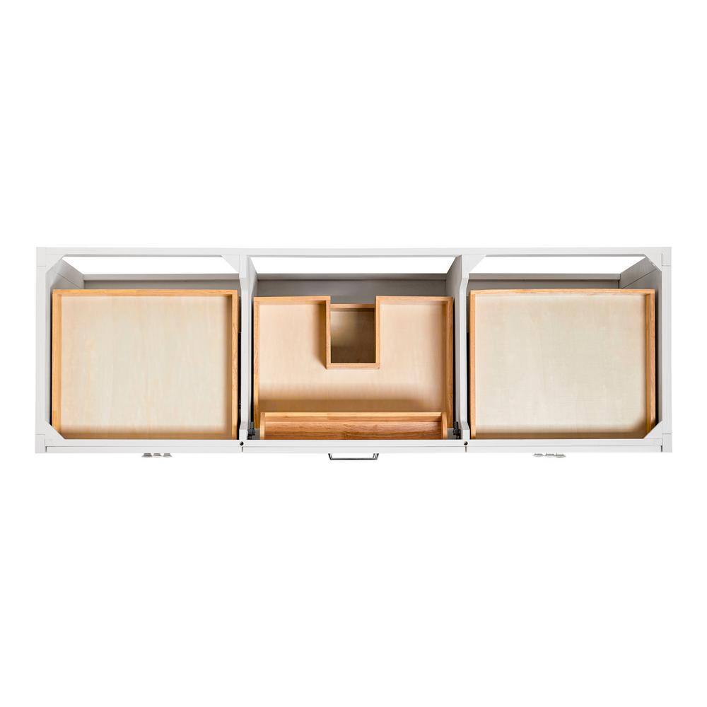 Monroe 67" White Wood Single Vanity with Quartz Top