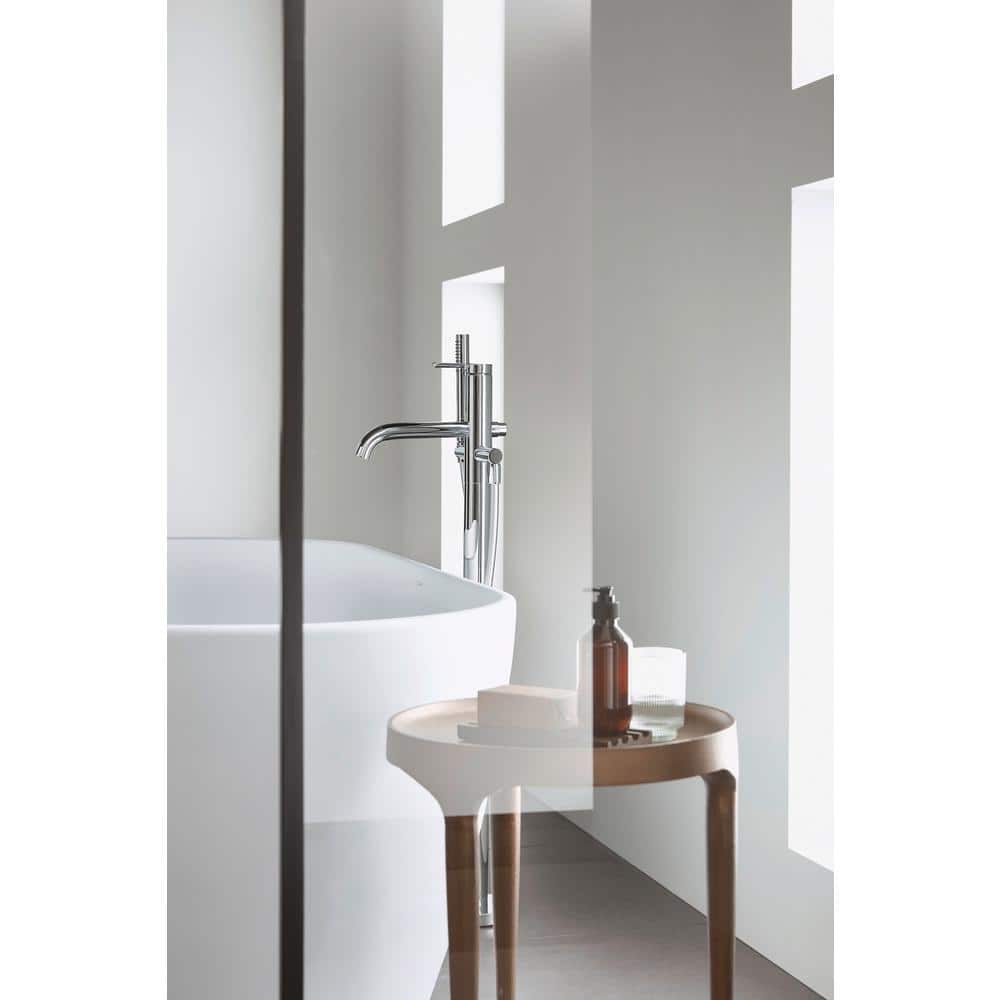 Duravit 63'' White Acrylic Freestanding Soaking Bathtub