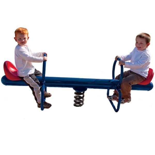 Ultra Play UPlay Today Commercial 2-Rider Spring See Saw with Blue and Red Seats