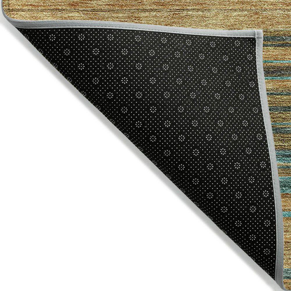 Wheat Stripe Flat Woven Synthetic Rectangular Rug 10' x 14'