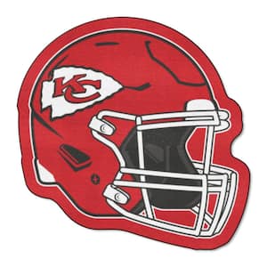 Kansas City Chiefs Red 3 ft. x 2 ft. Mascot Helmet Area Rug