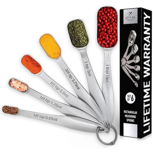 Zulay Kitchen Heavy Duty Stainless Steel Measuring Spoon