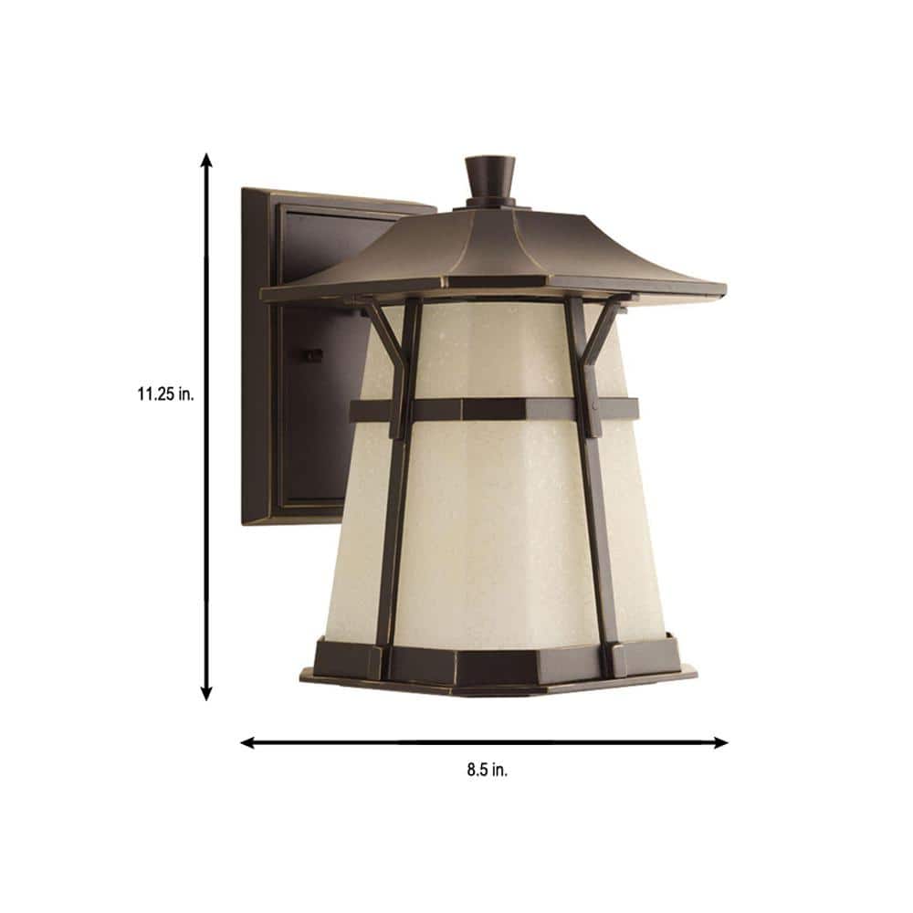Antique Bronze Dimmable LED Wall Lantern Sconce