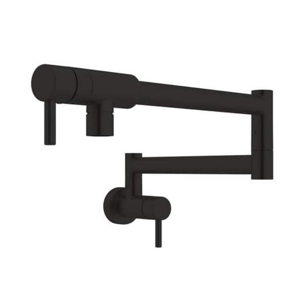 ROHL Wall Mount Pot Filler in Matte Black