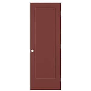 28 in. x 80 in. 1-Panel Lincoln Park Left-Hand Solid Core Red Bluff Molded Composite Single Prehung Interior Door