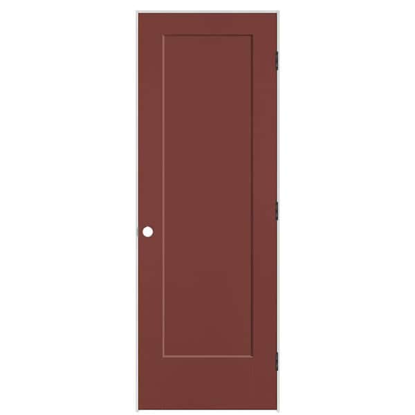 Masonite 28 in. x 80 in. 1-Panel Lincoln Park Left-Hand Solid Core Red Bluff Molded Composite Single Prehung Interior Door
