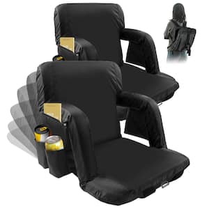 Stadium Seats with Back Support, Stadium Chair for Outdoor Sport Events, 6-Reclining Positions