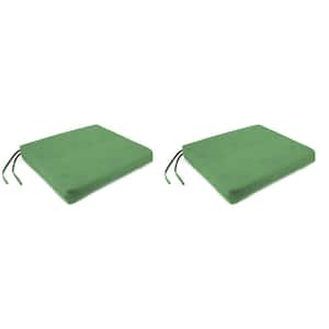 19 in. L x 17 in. W x 2 in. T Outdoor Seat Cushion in Canvas Cucumber (2-Pack)