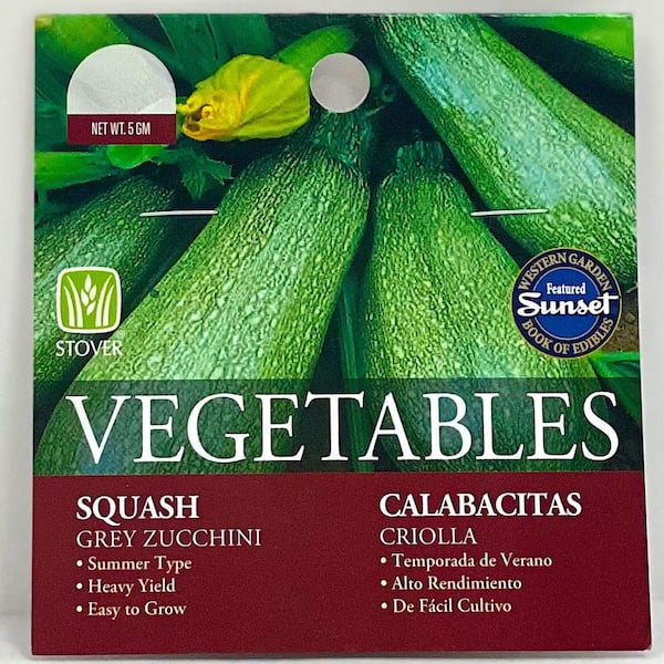 Stover Seed Squash Grey Zucchini Seed 78021-6 - The Home Depot