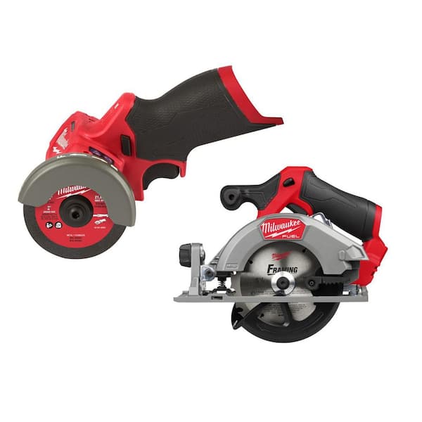 M12 FUEL 12V Lithium-Ion Brushless Cordless 3 in. Cut Off Saw, & Circular Saw