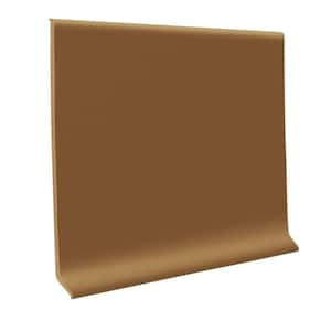 700 Series Nutmeg 0.125 in. x 4 in. x 48 in. Thermoplastic Rubber Wall Cove Base (30-Pieces)
