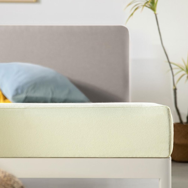 6 in. Medium Green Tea Memory Foam Smooth Top Twin XL Mattress