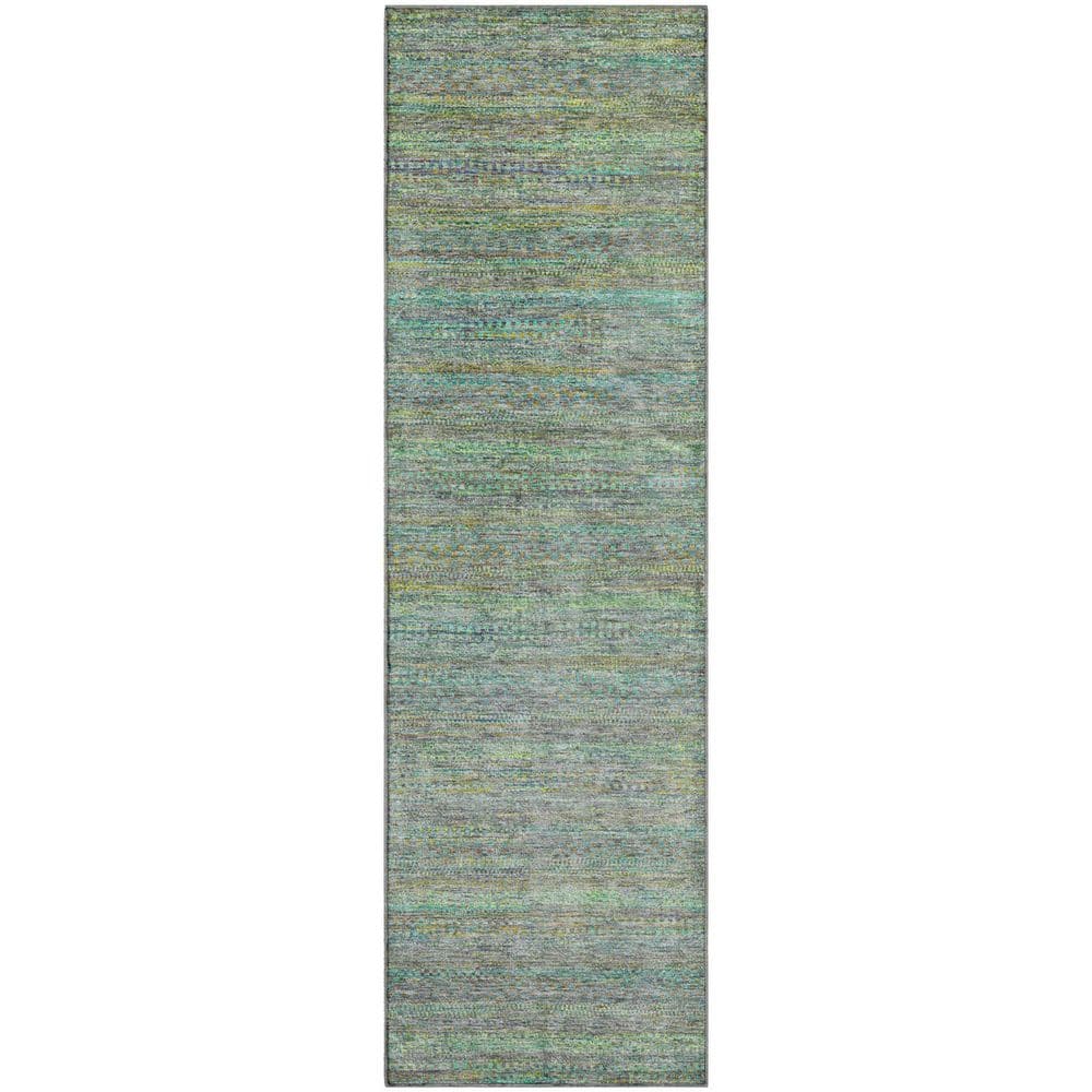 Mayfield Premium Machine Washable Abstract AMF2148 Pewter 2 ft. x 7 ft. Runner Rug price history on PriceWatchPro