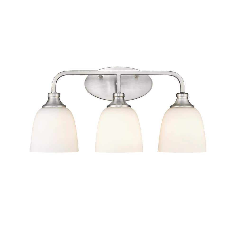 Millennium Lighting Alberta 22 In 3 Light Brushed Nickel Vanity Light   Brushed Nickel Millennium Lighting Vanity Lighting 491003 Bn 64 1000 