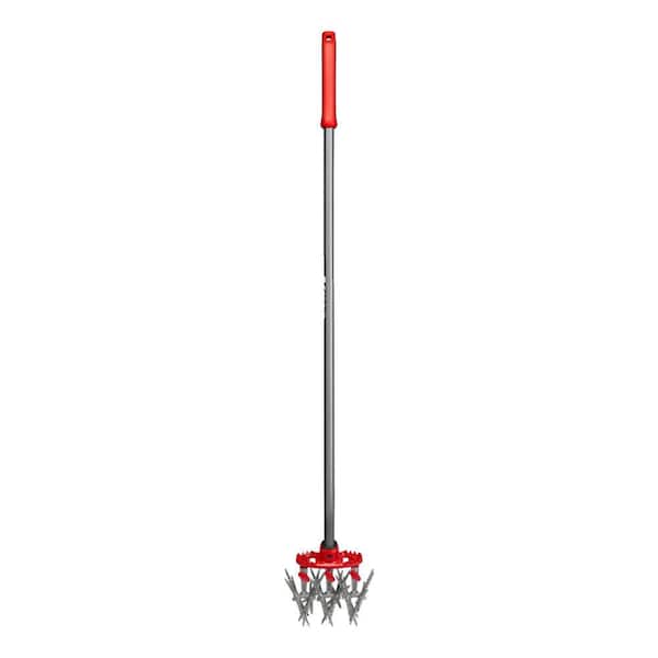 MAX DiscCULTIVATOR Adjustable 6.5 in. Steel Tines with Red Comfort Grip Garden Disc Cultivator