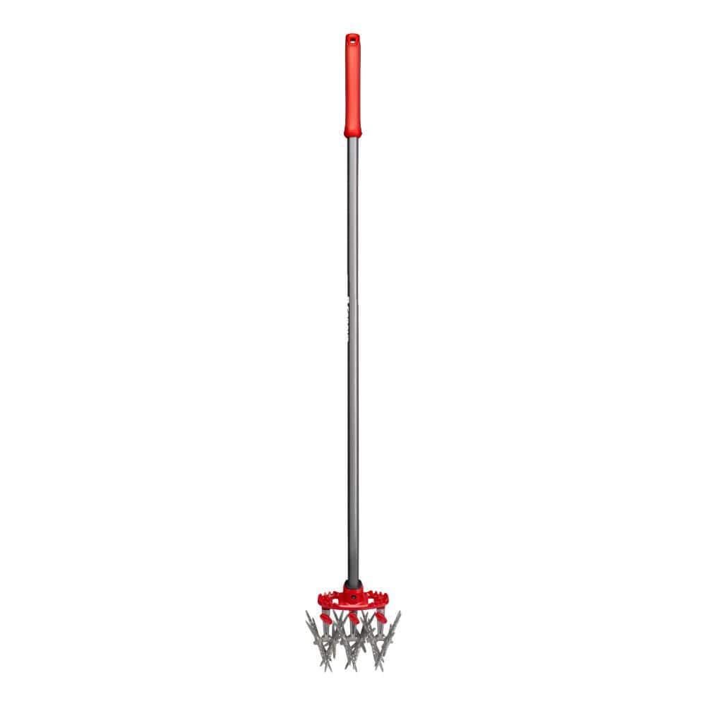 Corona MAX DiscCULTIVATOR Adjustable 6.5 in. Steel Tines with Red Comfort Grip Garden Disc Cultivator LG13635