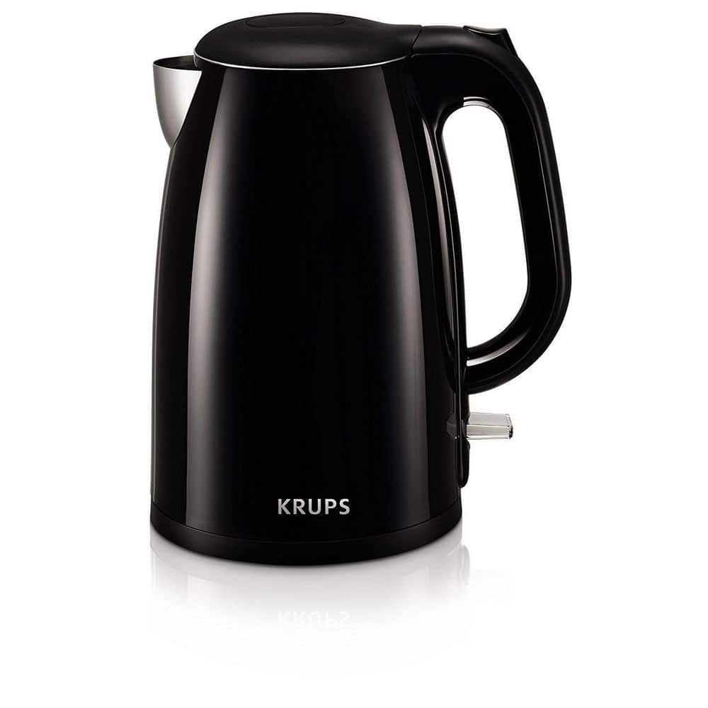 Krups 6-Cup Stainless Steel Cordless Electric Kettle with Automatic Shut-Off