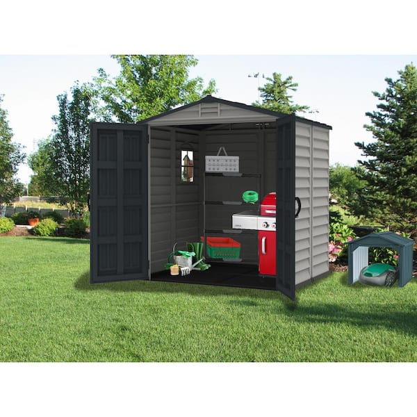 Duramax Building Products Store Mate Plus 6 ft. x 6 ft. Vinyl Shed with Floor