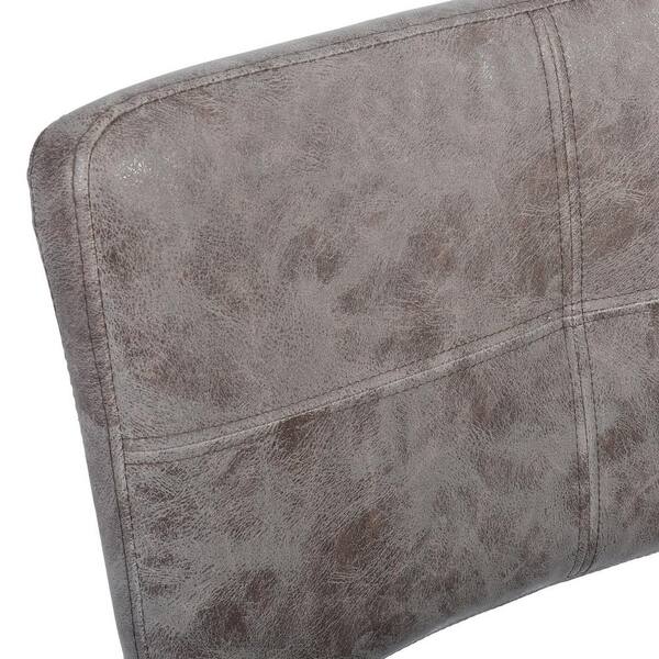 Grey Leatherette Slim Wallet