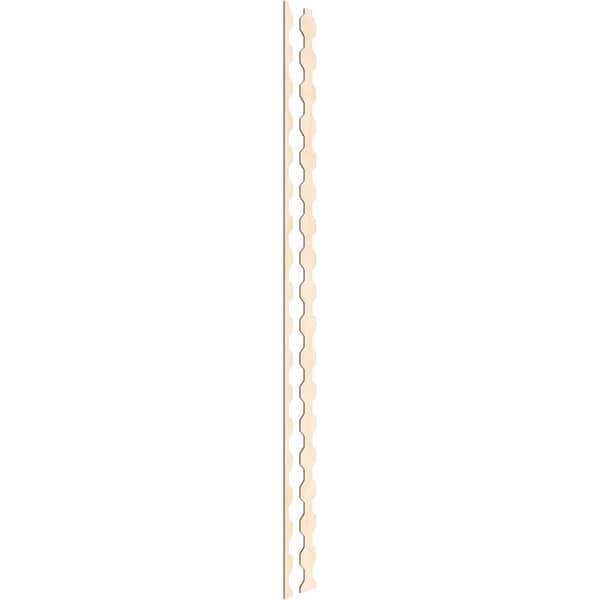 Ekena Millwork Pontiac 94 in. H x 0.25 in. W Slatwall Panels in Birch 17-Pack