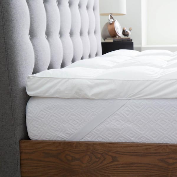 LUCID 3 in. King Polyester Mattress Topper