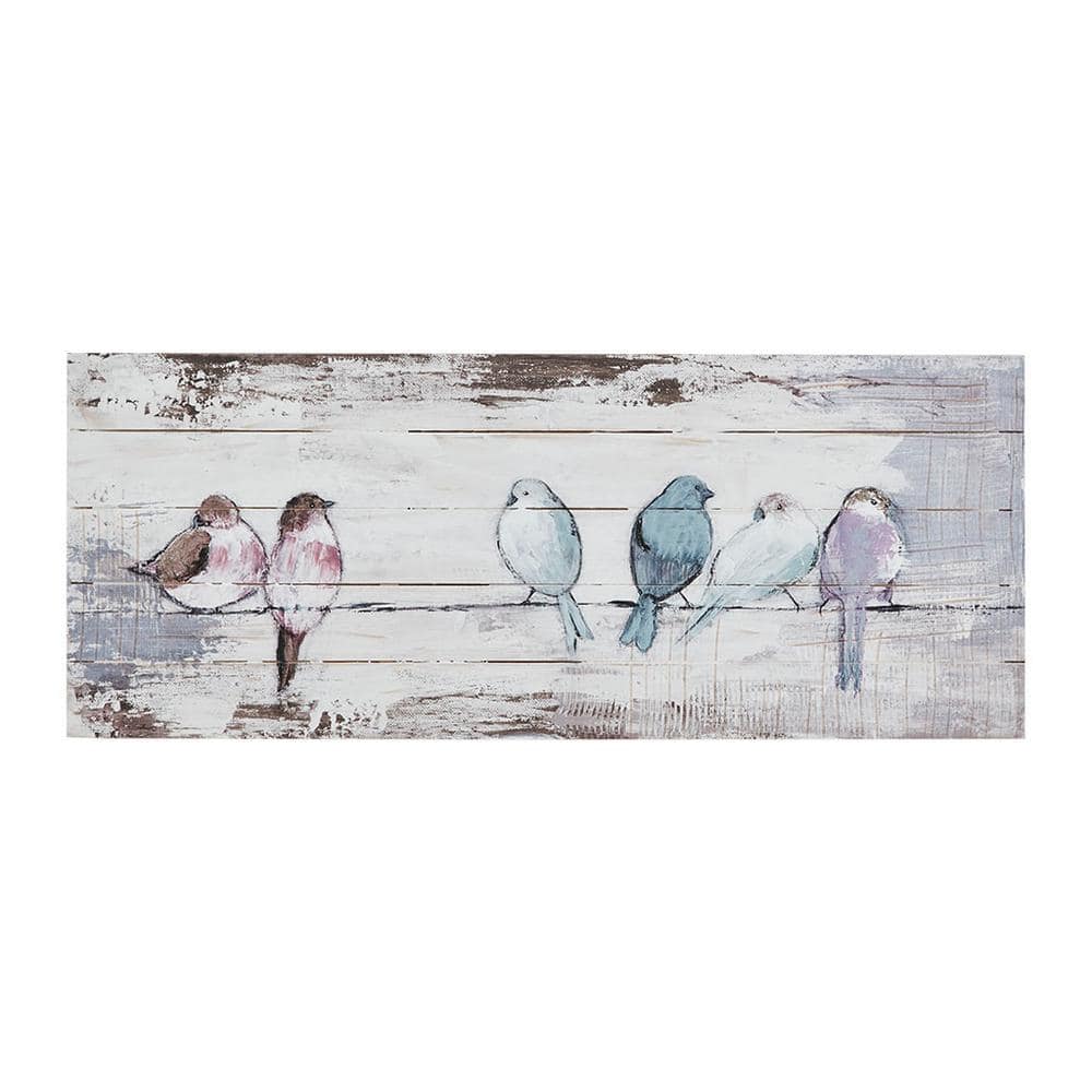 Contemporary Farmhouse Inspired 1-Piece Unframed 100% Hand Painted Wood Pla