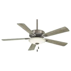 Contractor Uni-Pack 52 in. Integrated LED Indoor Burnished Nickel Ceiling Fan with Light