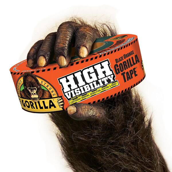 Hinges Hardware Hardware Gorilla High Visibility Duct Tape 1.88 x 35 yd Blaze Orange 1