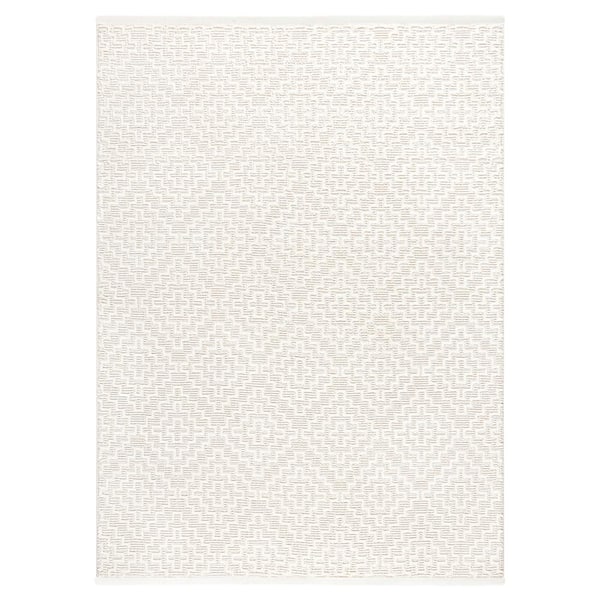 TOWN & COUNTRY LIVING Luxe Tretta Modern Geo Ivory 8 ft. x 10 ft. Area Rug