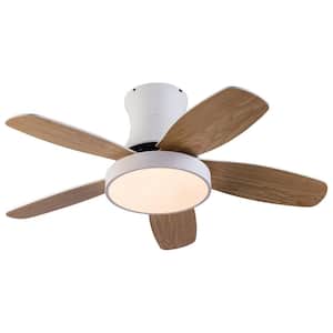 42 in. Integrated LED White Modern 6 Speed Timing Ceiling Fan with Reversible Motor and Remote
