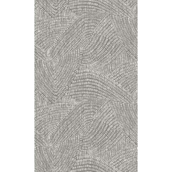 Walls Republic Dark Grey Art Deco Textured Machine Washable 57 sq. ft. Non-Woven Non- Pasted Double Roll Wallpaper