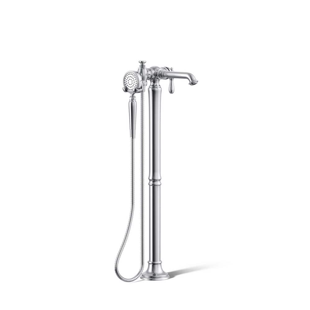 UPC 885612629319 product image for Artifacts Single-Handle Floor-Mount Roman Tub Faucet Bath Filler Trim in Polishe | upcitemdb.com