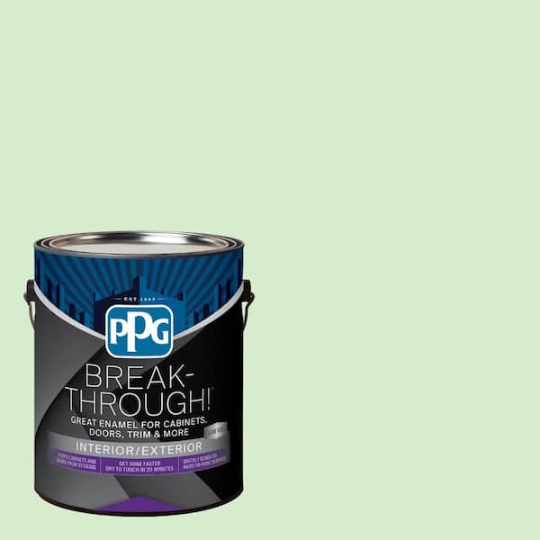 Break-Through! 1 gal. PPG1224-4 Lantana Lime Semi-Gloss Door, Trim & Cabinet Paint