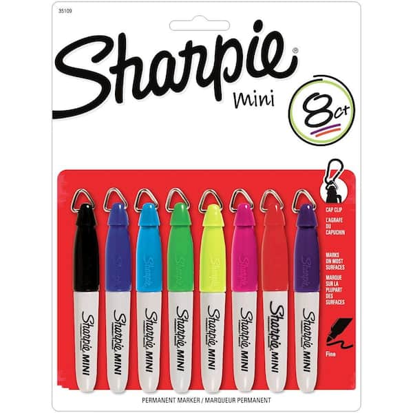 Sharpie Assorted Colors Mini Fine Point Permanent Marker (8-Pack)