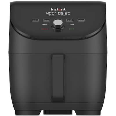 Instant Vortex 6qt Slim 5-in-1 Air Fryer Black : Target