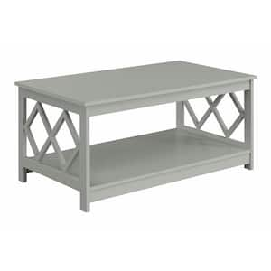 Diamond 18 in. Gray Rectangle Wood Coffee Table