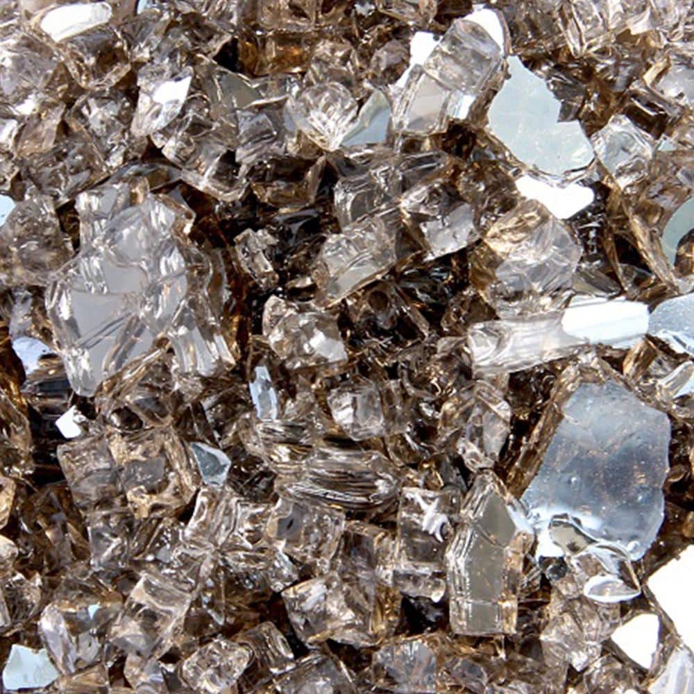Bronze Reflective Fire Glass, 10 lb