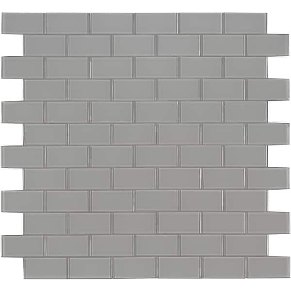 MSI Oyster 11.88 in. x 13.88 in. Textured Glass Subway Wall Tile (9.7 sq. ft./Case)
