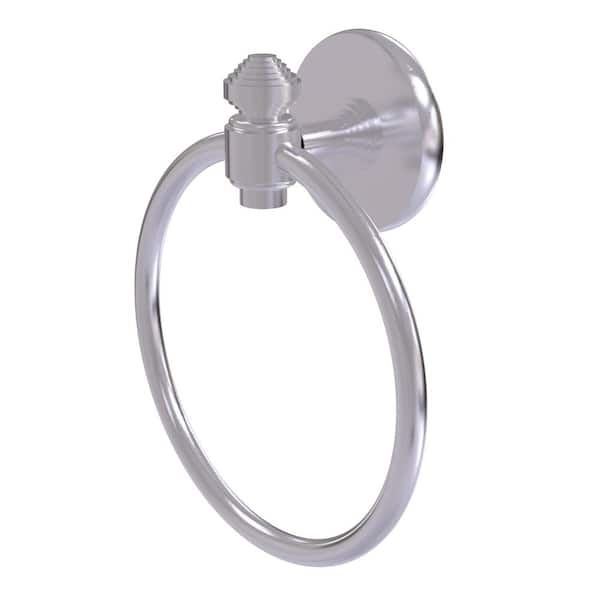 Allied Brass South Beach Collection Wall Mounted Towel Ring in Satin Chrome