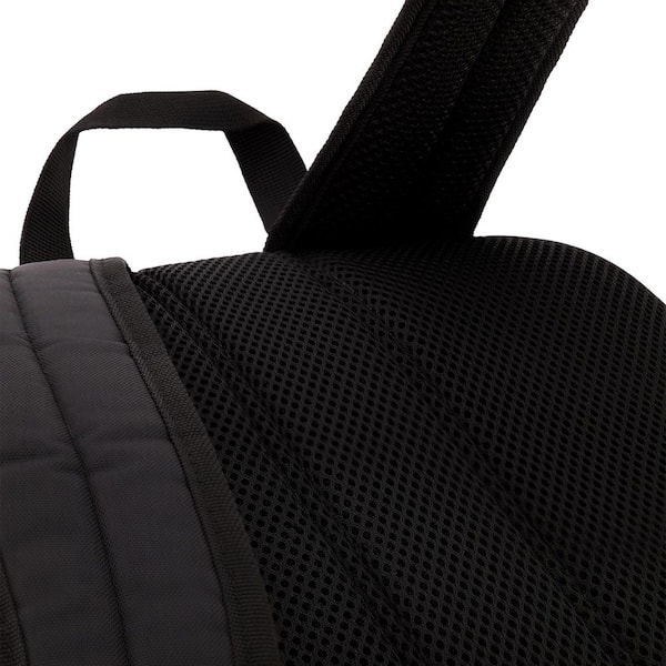 1.57 in. Horizontal Zip Tote Backpack Black OS