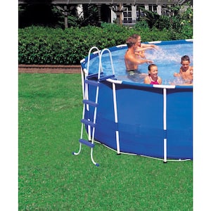 15 ft. x 48 in. Deep Metal Frame Above-Ground Round Pool and Maintenance Kit with Vacuum and Pole