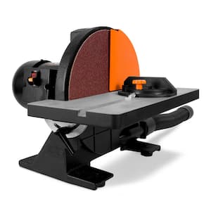 Corded 12 in. Benchtop Disc Sander with Miter Gauge and Dust Collection System