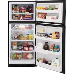 30 in. 20.5 cu. ft. Top Freezer Refrigerator in Black