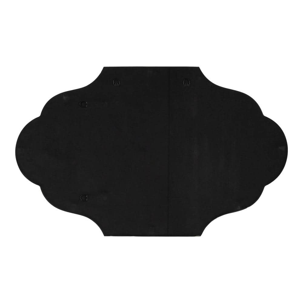 Rowla Scalloped Silver Stainless Steel Wall Mirror