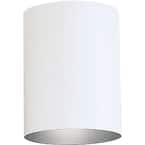 Volume Lighting 1 Light Indoor or Outdoor White Aluminum Flush Mount