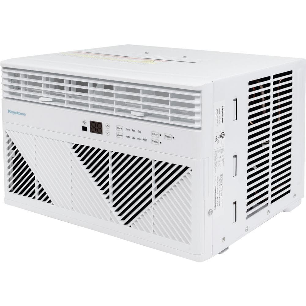 Keystone 10,000 BTU White Window Air Conditioner with Remote