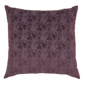 Life Styles Plum 22 in. x 22 in. Throw Pillow