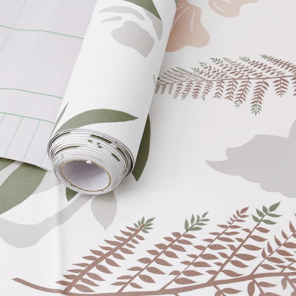 Vsmile Floral Peel and Stick Wallpaper, Wallpaper Roll (Covers 14.11 sq. ft.)