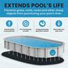 Pre-Cut Swimming Pool Liner Pad 12 ft. x 24 ft. Oval Black LL1224OV
